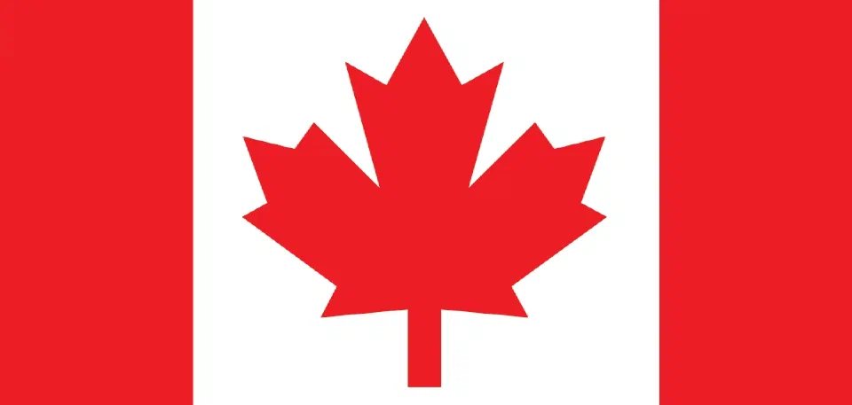 The flag of Canada